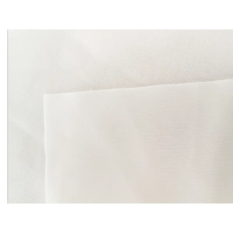 Preisschlagbarer wasserdichter Stoff für Matratzenbezug Polyesterstoff Pu-beschichtet wasserdichter weißer Jersey-Bandstoff 100 % Polyester einfarbig