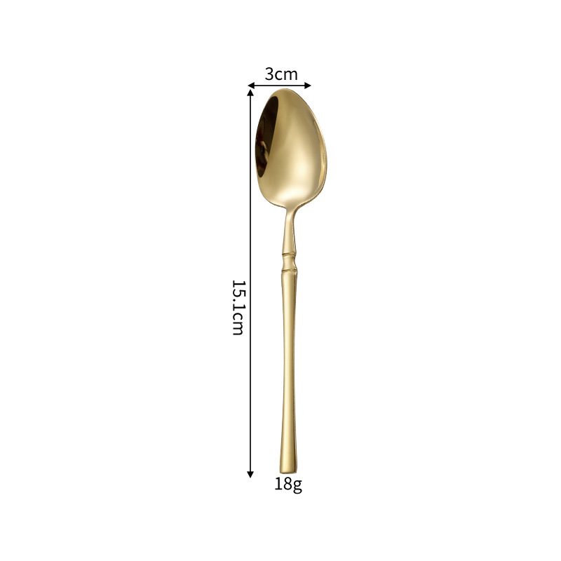 Slim waist - Champagne-colored teaspoon