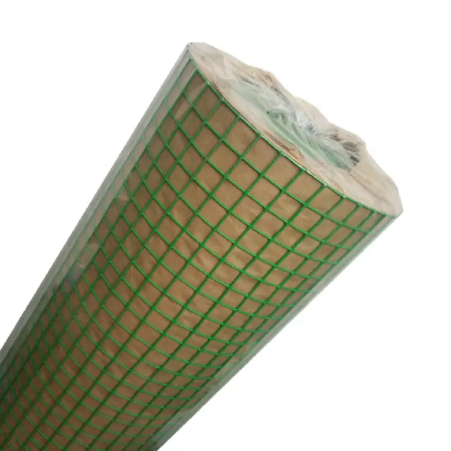 1/2'' PVC coated welded wire mesh rolls used for chicken cages/garden fence