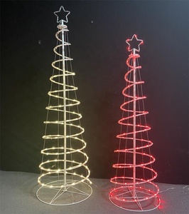 ไฟ LED ทรงกรวยพับได้สำหรับตกแต่งเทศกาลคริสต์มาสสินค้าใหม่2024 LED 5 6ฟุต - Product Image 4