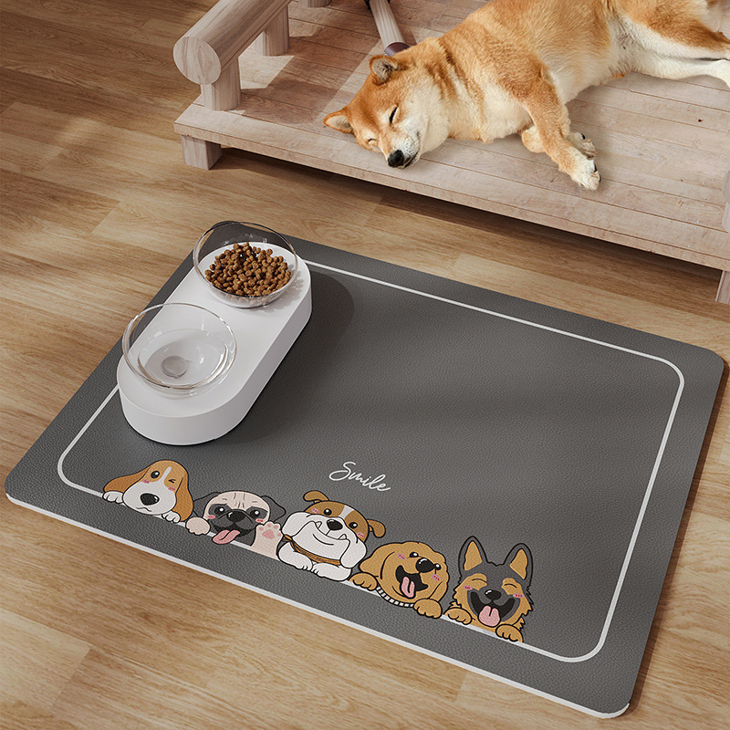 Tapis pour animaux de compagnie en cuir double face - Niche pour chien