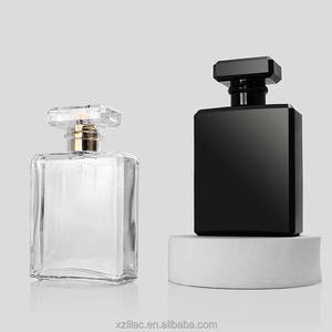 Lüks özel boş kare 20ML 30ML 50ML 100ML parfüm cam koku sprey şişe T şekli kap ve ambalaj kutusu ile - Product Image 1