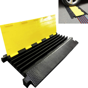 Factory <strong>Directly</strong> Sale Traffic Safety 1 2 3 4 5 Channel Cable <strong>Ramp</strong> 5 Channel Protector Rubber Humps - Product Image 3