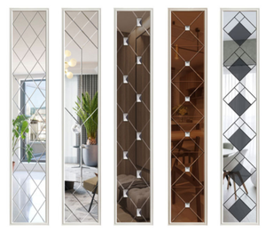 Espejo de pared para decoración del hogar, sin marco, Rectangular, de fábrica, sin cobre, de cristal biselado, decorativo - Product Image 5