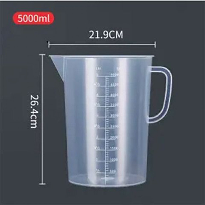 Venta flash por tiempo limitado: taza medidora sin tapa de 5000 ml