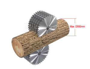 Automatic Multi-Blade Rip <strong>Saw</strong> Production Line Woodworking Machinery's Efficient Cutting Machine for Log Processing - Product Image 2