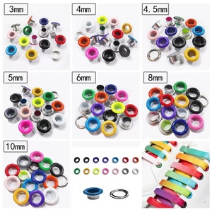 工厂高品质服装孔眼定制纽扣圆形金属孔眼黄铜孔眼袋装 - Product Image 6