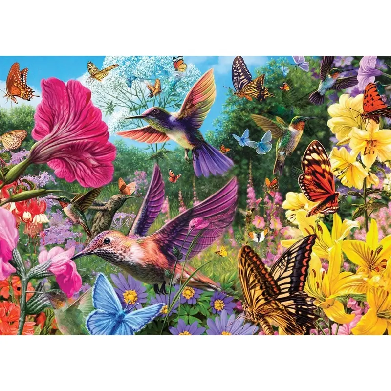 5d primavera Diy diamante pintura Kit costura Urraca mariposa colibrí flor diamante bordado artesanía pintura decoración mosaico