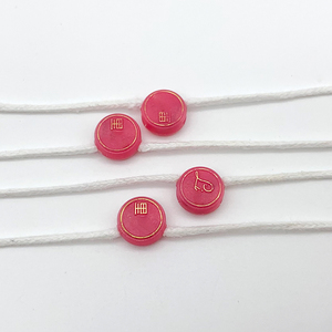 En Stock, cadena de etiquetas colgantes en relieve personalizada, etiqueta de plástico, cadena de autobloqueo, hilo colgante, accesorio de etiqueta colgante, cuerda de etiqueta oscilante - Product Image 3