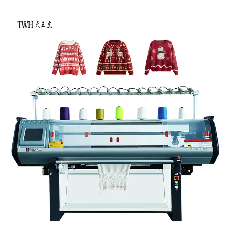 Venda quente fábrica pode personalizar usado-flat-tricô-máquina industrial máquina de tricô plana máquina de tricô