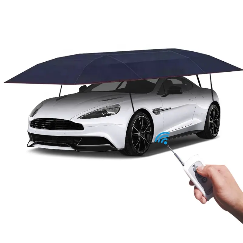 4.6 4.8m 5.2m Newest Fully Automatic Remote Control Outdoor Car Vehicle Tent Umbrella Car Shade Sunshade Cover Outdoor Car Cover