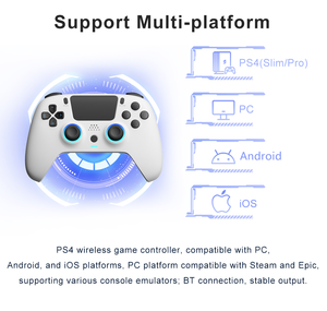 Stylish P4 Wireless Gamepad New Programmable Button Multi-Platform Joystick BT Connection Gaming <strong>Controller</strong> for PC IOS - Product Image 5