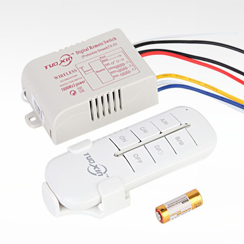 Commutateur de télécommande sans fil Smart Home cristal lampe Segment contrôleur 3 voies numérique lumière LED commutateur numérique en gros