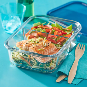 Contenedor de almacenamiento de alimentos de vidrio rectangular de 5,5 tazas - Product Image 4
