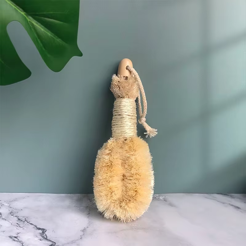 #069 Bois de hêtre + poils de sisal