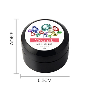 Manicure maki özel 15g süper yapışkan Rhinestones takı tırnak manikür süslemeleri için tutkal jel - Product Image 6