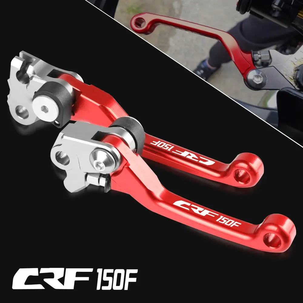 ريل زيون دراجة نارية قابلة للطي CNC عتلة الفرامل قابلة للطي للدراجة الترابية لهوندا CRF150F CRF 150F CRF150 F 2003-2017