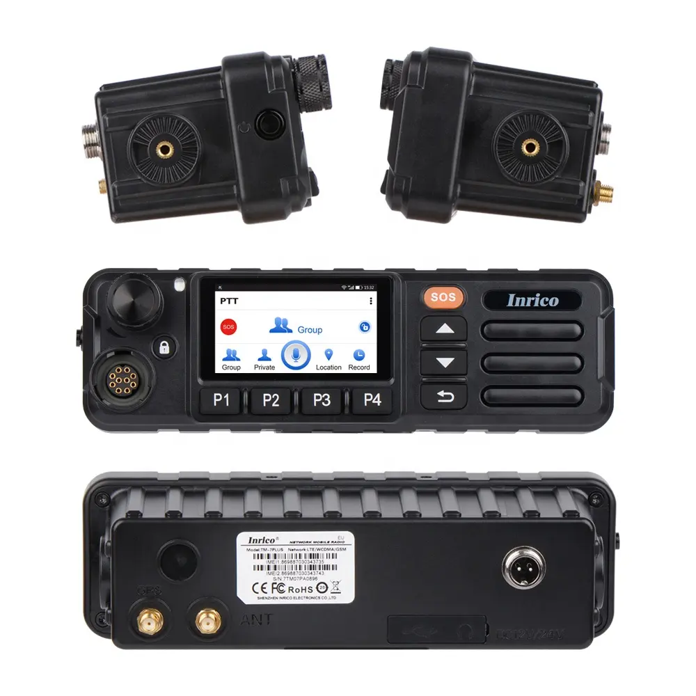 Inrico 2.45นิ้วTM-7Pผู้ขายที่ดีที่สุดคุณภาพสูงProfessional Transceiver 4Gวิทยุ