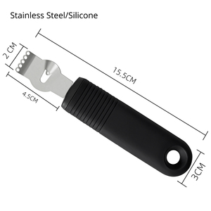 Hot Sales Stainless Steel Lemon <strong>Zester</strong> Slicer Peeler Manual Kitchen Tool with PP Handle Safe for Vegetable and Fruit <strong>Use</strong> - Product Image 2