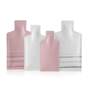 Stokta ve özel losyon kozmetik alkol örnek kullanım için küçük poşet krem 2ml paket dar şişesi düzensiz şekil çantası - Product Image 1