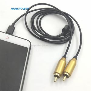Cable USB C a 2 RCA macho, convertidor tipo C a RCA, adaptador de Audio para altavoz - Product Image 5