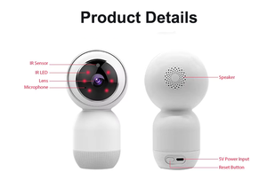 4 MP夜视自动ICR彩色10米距离智能安全智能云台室内IP Wifi摄像机 - Product Image 5