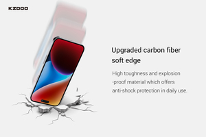 KZDOO for <strong>Apple</strong> IPhone 15 Pro Max Mobile Phone Screen Anti-privacy 0.33mm Full Coverage 9H Toughened Glass Protective <strong>Fil</strong> - Product Image 4