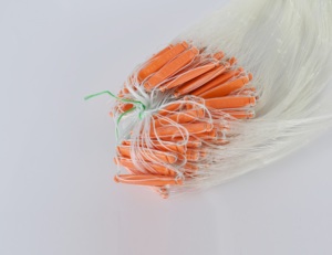 ตาข่ายไนลอนชั้นเดียวตาข่ายหล่อแบบโมโนสีขาวลอยและตะกั่วขนาดเล็ก - Product Image 4