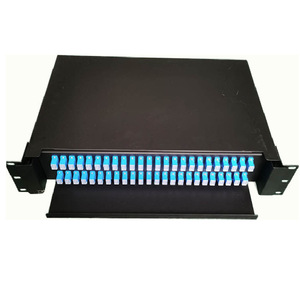 Panel de parche de fibra óptica deslizante, caja de distribución óptica, adaptador ODF ftth SC FC LC, 12 24 48 72 96 144 - Product Image 3
