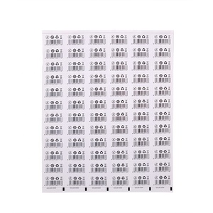 Custom Kiss cut código de barras anti-falsificación de la etiqueta impermeable de seguridad QR código de etiquetas adhesivas - Product Image 2