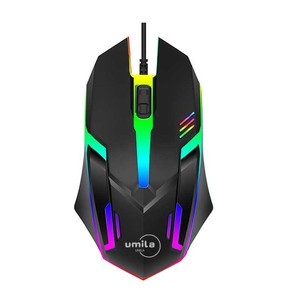 FCC certificata all'ingrosso ottica RGB LED retroilluminato Mouse da gioco USB leggero mano destra Computer uso ufficio Finger Stock - Product Image 1