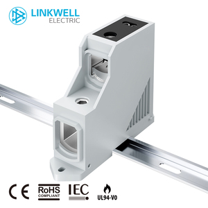 High Current Din Rail Mounted <strong>Double</strong> <strong>Layer</strong> <strong>Terminal</strong> Connector <strong>Block</strong> for Electrical Applications - Product Image 5