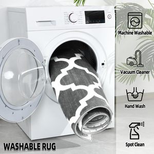 อัลฟอมบราห้องนั่งเล่นหรูหรา, พรมทรงเรขาคณิตขนสัตว์เทียมประตูชั้นข้างเตียงเครื่องกันลื่นทำพรมและเสื่อปูพื้น - Product Image 6