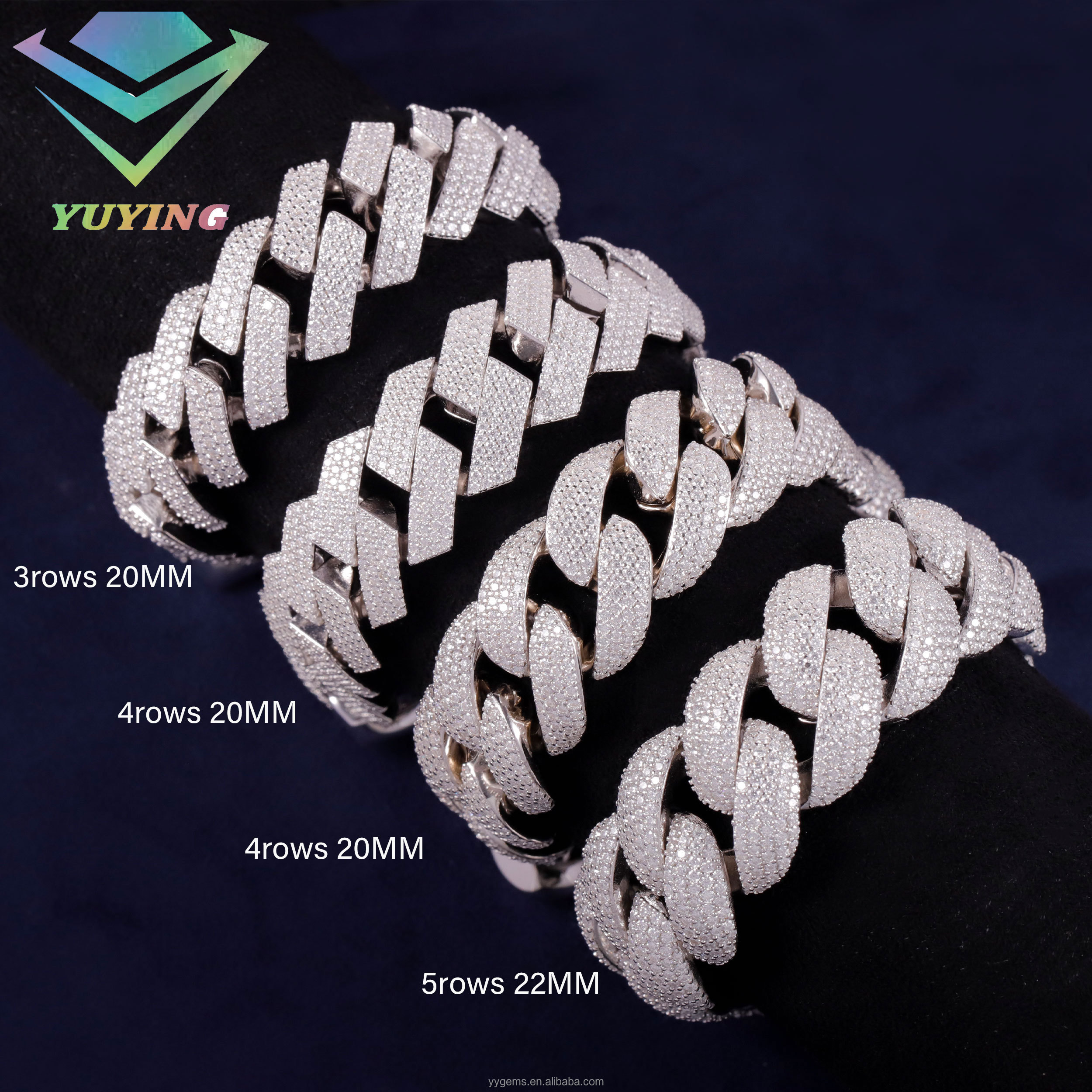 5rows-iced out 22mm
