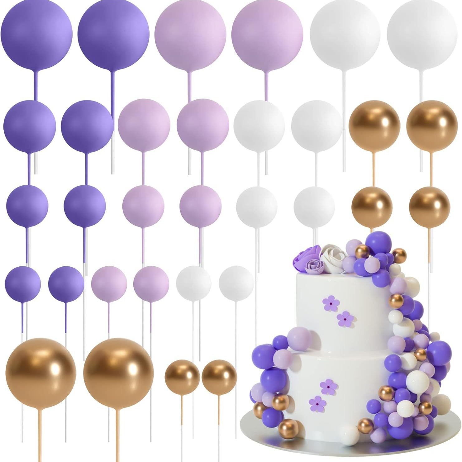 violet et blanc et or