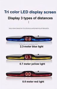 <strong>LED</strong> Parking <strong>Sensor</strong> System <strong>Car</strong> <strong>Reverse</strong> <strong>Backup</strong> Radar Buzzer Warning Alarm <strong>LED</strong> <strong>Display</strong> with 4 Parking <strong>Sensors</strong> - Product Image 3