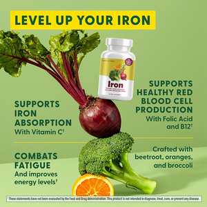 90 вкладок, железная добавка, витамин С B12, таблетка железа фолиевой кислоты для женщин - Product Image 3