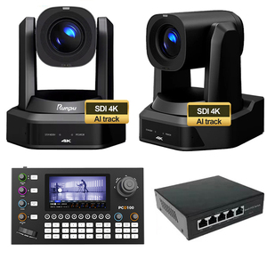 USD1488 Бесплатная доставка вещательная камера комплект = 2 шт. SDI 4K 30X PTZ Конференц-камера AI Stream + 5,5 дюймов AI Трековый контроллер HD66K-30 - Product Image 1
