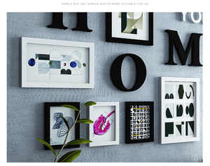 <strong>Frame</strong> <strong>Combination</strong> for Wall Decoration Fotos 9 PCS/set Wooden <strong>Photo</strong> <strong>Frame</strong> Picture <strong>Frame</strong> for Living Room Letters Pattern <strong>Photo</strong> - Product Image 5