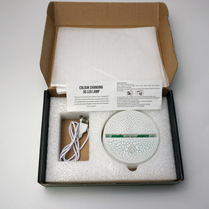 מדהים חדש הגעה צבע שינוי 3D LED מנורת מגע חיישן 3pcs אקריליק צלחת 3D חזותי LED לילה אור