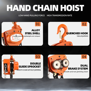 1ton Manual <strong>Chain</strong> Hoist with G80 Load <strong>Chain</strong> 0.75 Ton to 9 Ton Hand Block Applicable for Hotels in <strong>Used</strong> Condition Grade VL Type - Product Image 3