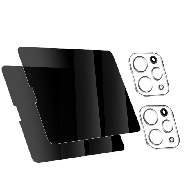 $2,1-$3,1 Privacidad Protector de pantalla templado con cámara Len película
