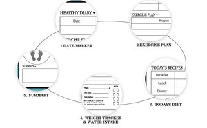 Bán Hot unddate Hàng Ngày Hàng tuần hàng tháng kế hoạch Nhật Ký chế độ ăn uống Workout log phòng tập thể dục tập thể dục cuốn sách tập thể dục Tạp Chí và kế hoạch cho tập luyện - Product Image 4