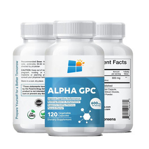 OEM/ODM/OBM Gehirn funktion Alpha GPC Glycerylphosphorylcholin-Kapseln Unterstützt die Gedächtnis funktion des Gehirns Steigert den Fokus - Product Image 1