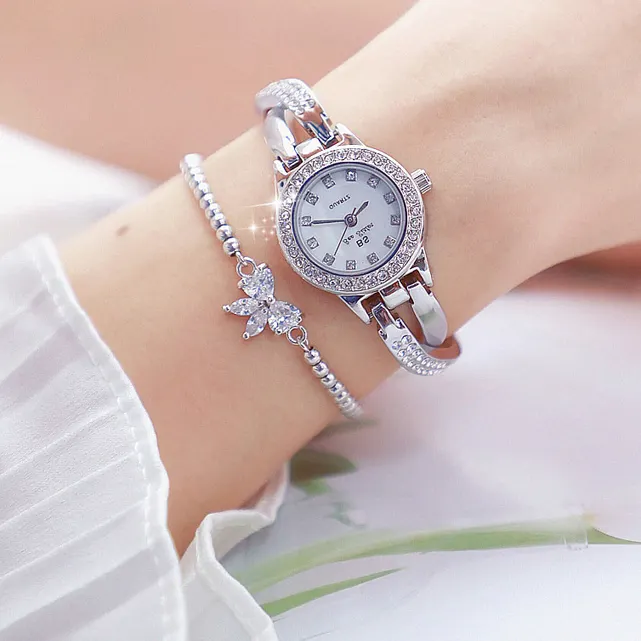 Montre-bracelet à Quartz pour femmes, offre spéciale, montre-bracelet décontractée à Quartz, en acier inoxydable, haut de gamme noué, diamant complet, FA1531, 2019