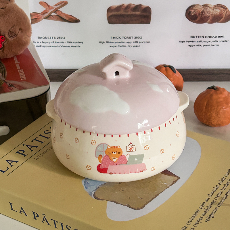 Bol à œufs cuit à la vapeur Cloud House-rose-350ml