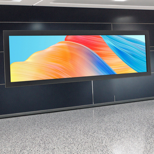 Ultra Wide Cloud Advertising <strong>LCD</strong> <strong>Display</strong> for Indoor Use for Elevators Airports Subways Education with Text <strong>Display</strong> <strong>Function</strong> - Product Image 1