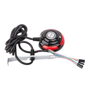 Computersc halter Netzteil ein/aus Zurücksetzen HDD Push Round Big Button Schalter mit 160cm Kabel halterung Für Desktop PC Computer Host - Product Image 4