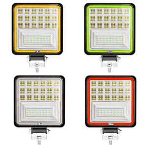 <strong>Led</strong> Light Bars off Road Lights 4x4 126w <strong>LED</strong> Work Bulb with COB Angels Eyes Auxiliary Light for jeep Grand Cherokee Tractor - Product Image 1