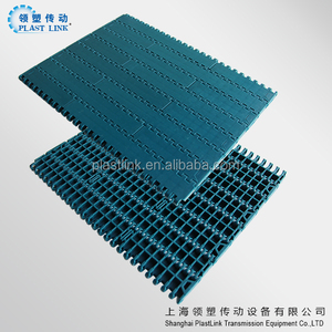 POM PP Plastic Bottles Glass Transportation PL1000 Flat Top Conveyor Modular Belt with <strong>Positrack</strong> for Package Machine - Product Image 5